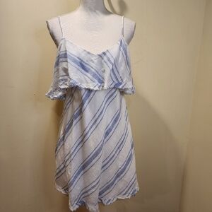 Kalypso 7 stripes casual cotton short dress size S